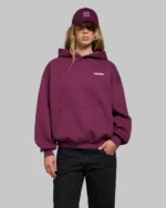 STUDIO V14 HOODIE WINE RED